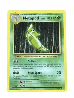 New: 2016 Pokemon TCG Metapod Evolutions 4 Regular Uncommon - Image 1
