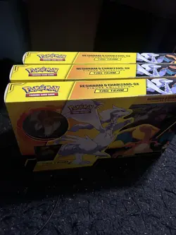 Pokemon TCG Reshiram & Charizard Tag Team GX Figure Collection Box 2019 - Image 1