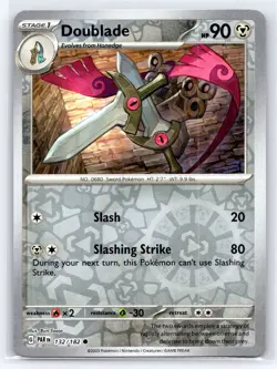 Pokemon NM Reverse Holo Doublade - 132/182 Common SV04: Paradox Rift - Image 1