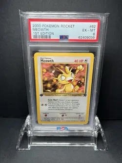 Pokemon TCG 1st Edition HOLO Dark Arbok, Weezing & Rocket Meowth - Image 5
