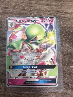 Pokemon TCG Gardevoir GX #93/147 Burning Shadows Ultra Rare - Image 3