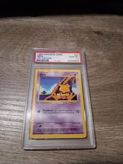 1999 POKEMON BASE SET 1ST EDITION #43/102 ABRA PSA 10 - Image 3