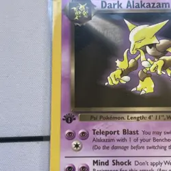 Dark Alakazam (18) 18/82 Pokemon Team Rocket 1st edition Non Holo - Image 3