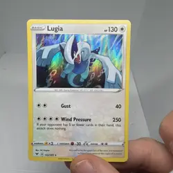 Lugia Holo Rare SWSH04: Vivid Voltage 132/185 NM Pokemon - Image 1