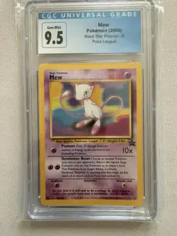 2000 Pokemon Mew Black Star Promo #8 Pokemon League CGC 9.5 Mint+ - Image 1