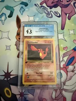 Pokemon Charmander Team Rocket 1st Edition 50/82 Regular CGC 9.5 2000 - Image 1