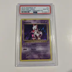 PSA 10 Pokemon Mewtwo 51/108 Evolutions Cracked Ice Holo RARE LOW POP - Image 1