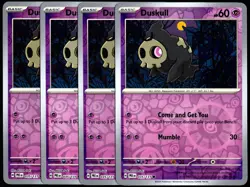 Pokemon TCG 4x Duskull 035/131 Prismatic Evolutions Reverse Holo Playset - NM/LP - Image 1