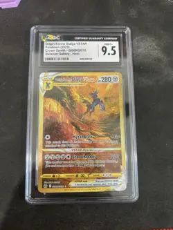 Pokemon Origin Forme Dialga VSTAR CGC 9.5 Holo GG68/GG70 Crown Zenith - Image 1