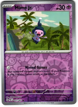 Mime Jr Reverse Holo 31/91 Pokemon SV: Paldean Fates - Image 1