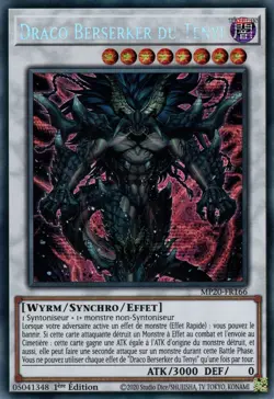 Yu-Gi-Oh : Draco Berserker du Tenyi - MP20-FR166 - Secret Rare - NM - FR - Image 1