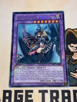 Yu-Gi-Oh! Dark Magician Girl The Dragon Knight DRLG-EN004 Secret 1st Ed NM - Image 2