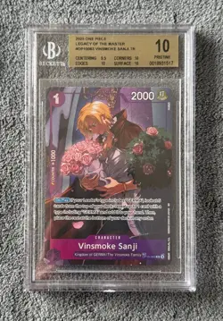 One Piece Vinsmoke Sanji TR Legacy of the Master Treasure Rare OP10-063 BGS 10 - Image 1
