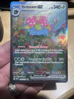 Pokemon Venusaur EX SAR 198/165 Scarlet & Violet 151 Card Near Mint Pack Fresh - Image 1