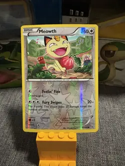 Pokemon TCG Card 2015 Roaring Skies - Meowth 67/108 Reverse Holo - Image 1