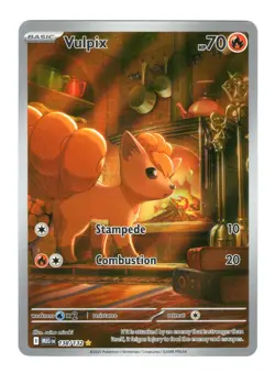 Vulpix 138/132 Me01: Mega Evolution Holo Illustration Rare Pokemon Card NM - Image 1