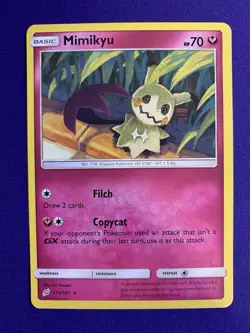Lightly Played Mimikyu 112/181 Non Holo Pokemon Card Listing B - Image 1