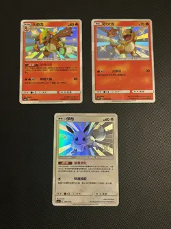 Pokemon Card TCG Lot Chinese Shiny Eevee Charmander Charmeleon - Image 1