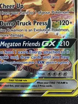 EEVEE & SNORLAX GX Tag Team Black Star Promo SM169 NM Pokemon Card 2019 - Image 2