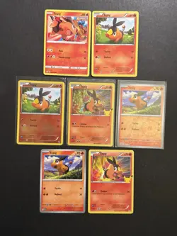 7x Tepig Pokemon Card Lot Reverse Holo Confetti McDs 25th BW SWSH SV PTCG - Image 1