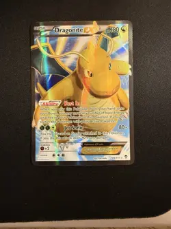 Dragonite EX 108/111 Full Art Ultra Rare Holo Pokemon XY Furious Fists Card - Image 1