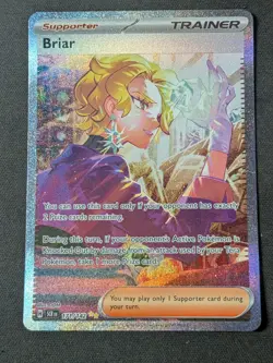 Briar 171/142 SV07: Stellar Crown Special Illustration Rare Pokemon TCG Card NM - Image 1