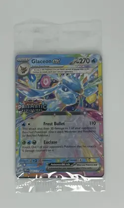 Pokemon Glaceon ex - (Prismatic Evolutions Stamp) Promo Cards 026/131 NM - Image 1