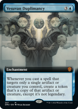 [1x] Vesuvan Duplimancy - Foil - Extended Art Near Mint, English DMU Extras MTG - Image 1