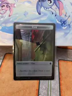Clue Token Treasure Token 0002 0003 TMNT Foil MTG - Image 1