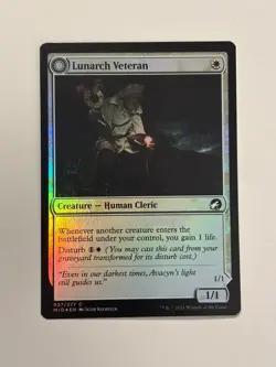 Lunarch Veteran Innistrad: Midnight Hunt Foil Magic the Gathering MTG - Image 1