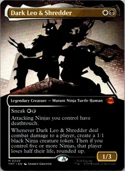 Dark Leo & Shredder (Borderless) Teenage Mutant Ninja Turtles - Near Mint - Image 1