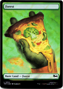 Forest (Surge Foil) 0314 TMT [Teenage Mutant Ninja Turtles] TMNT MTG NM 🌳 - Image 3