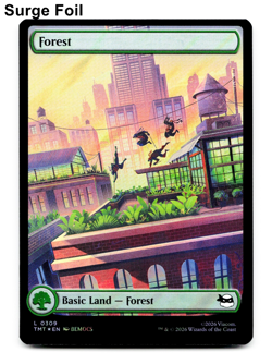Forest (Surge Foil) 0309 TMT [Teenage Mutant Ninja Turtles] TMNT MTG NM 🌳 - Image 1