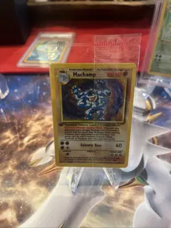 Pokemon TCG Machamp 1st Edition Holo 8/102 Rare Factory Sealed Holographic ! - Image 3