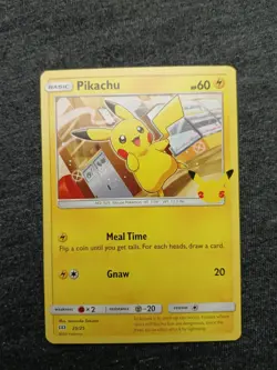 Pokemon TCG Pikachu 025/025 McDonald's 25th Anniversary Non-Holo NM - Image 1