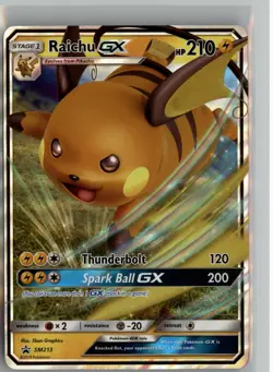 RAICHU GX SM213 P SM BLACK STAR PROMOS POKEMON NM - Image 1