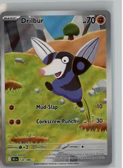 DRILBUR 124/086 ILLUSTRATION RARE BLACK BOLT POKEMON NM - Image 1