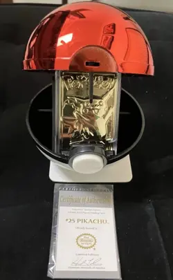Near Mint 23K Gold Plated PIKACHU Trading Card 1999 Burger King Pokemon - RARE - Image 1