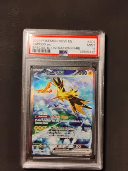 2023 Zapdos EX #202 Pokemon Mew En-151 PSA 9 Sir - Image 2