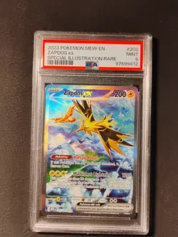 2023 Zapdos EX #202 Pokemon Mew En-151 PSA 9 Sir - Image 3