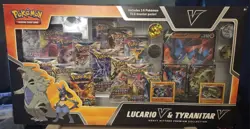Pokemon Heavy Hitters Premium Collection Box Lucario V & Tyranitar V 140 Cards - Image 1