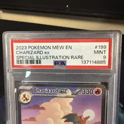 Pokemon TCG Charizard ex #199/165 Scarlet & Violet 151 PSA 9 Mint SIR - Image 2