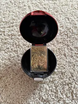 1999 Pokemon Burger King 23K Gold-Plated Charizard Card Poke Ball (No Box/Cert.) - Image 3