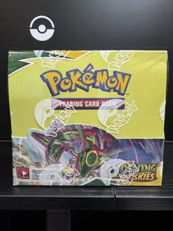 2021 Pokemon FIRST PRINT Evolving Skies Booster Box Sealed With Acrylic Case - Image 3