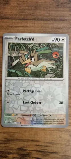 Farfetch'd - Pokemon TCG - LP - Common Holographic - 151 - Free UK P&P - Image 1