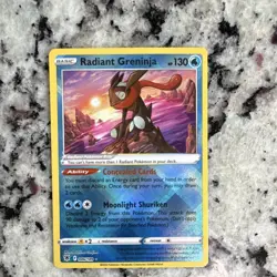 Pokemon Radiant Greninja 046/189 Swsh10 Holo 130 HP Water Basic Radiant Rare - Image 1