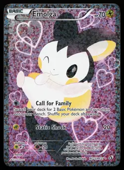 Emolga RC23/RC25 Full Art Legendary Treasures Radiant Collection Pokemon Card - Image 1