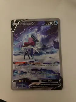 Suicune V GG38/GG70 Crown Zenith: Galarian Gallery Holo Mint/Near Mint Pokemon - Image 1