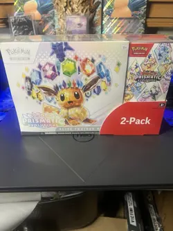 Pokemon TCG Prismatic Evolutions ETB Booster Bundle Costco Sealed - Image 1