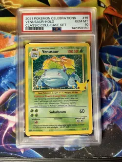 Pokemon PSA 10 Venusaur Celebrations Classic Collection 15/102 - Image 3
